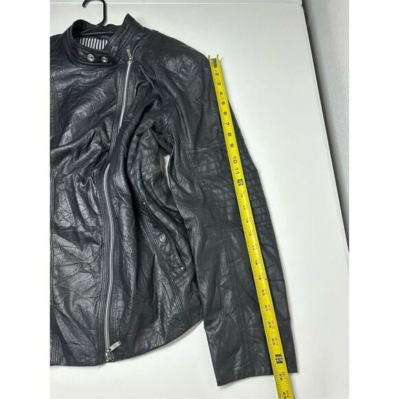 Bonita Women’s Faux Leather Black Full Zip Jacket Size 48 EU/ XXL US See Notes - Picture 14 of 16